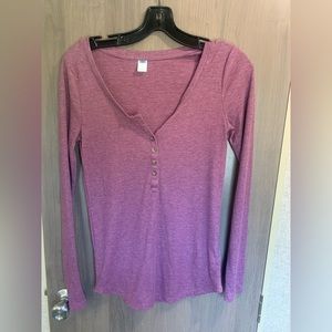 Old navy maroon top- Waffle Knit